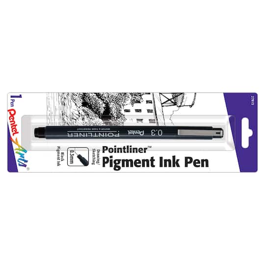 Pentel Arts® Pointliner™ Black Pigment Ink Pen